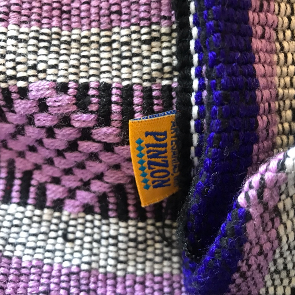 Pinzon Boho Aztec Purple Beach Backpack - Picture 9 of 10